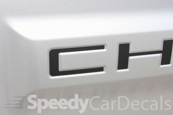 Chevy Silverado Tailgate Letters CHEVROLET Decals 2019-2026