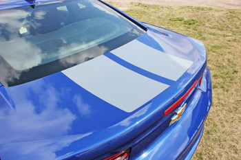 Silver Stripe on Blue Camaro | 2019 Chevy Camaro Graphics Package REV SPORT 2019-2020 2021 2022 2023