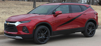 Profile Side View of FLASHPOINT SIDE KIT | 2019-2026 Chevy Blazer Body Stripes