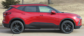 Profile view of BLAZE ROCKER | 2019-2026 Chevy Blazer Stripes Vinyl Graphics