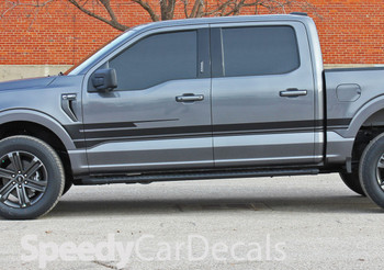 2021 2022 Ford F150 Side Door Stripes Decals SWAY Premium Auto Striping