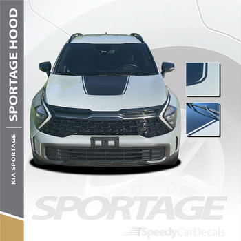 2023-2026 Kia Sportage Decals HOOD Body Accent Stripes Vinyl Graphic Kit (SCD-10212)