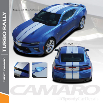 Camaro Rally Stripes TURBO RALLY Racing Vinyl Graphics Decals 2016-2018 Wet and Dry Install Camaro Rally Stripes TURBO RALLY Racing Vinyl Graphics Decals 2016-2018 Wet and Dry Install