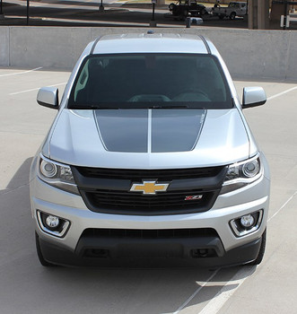 Front hood 2019 Chevy Colorado Hood Stripes SUMMIT HOOD 2015-2020 Front hood 2019 Chevy Colorado Hood Stripes SUMMIT HOOD 2015-2020