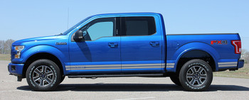 Blue and Silver Side Rocker Stripes for Ford F150 15 150 ROCKER 1 2015-2020 Blue and Silver Side Rocker Stripes for Ford F150 15 150 ROCKER 1 2015-2020