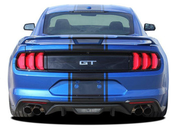 2018-2022 Ford Mustang Racing Stripe Center Decals HYPER RALLY