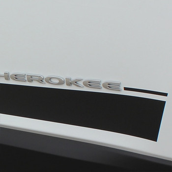 Side View of white 2019 Jeep Cherokee Stripes BRAVE 2014-2019 2020 2021 Side View of white 2019 Jeep Cherokee Stripes BRAVE 2014-2019 2020 2021
