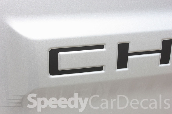 Chevy Silverado Tailgate Letters CHEVROLET Decals 2019-2020 2021 2022 2023