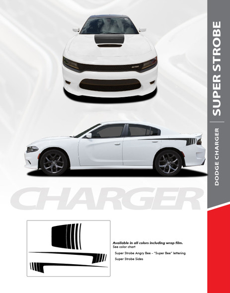 Flyer for Angry BEE Hood & Side Stripes for Dodge Chargers 2015-2024