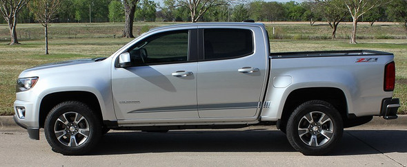 Profile of 2019 Chevy Colorado Extended Cab Stripes RATON 2015-2023 2021 2022 2023