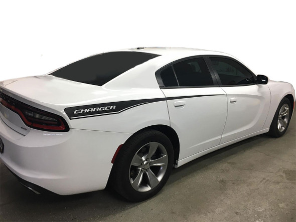 Dodge Charger Side Stripes Graphics Design RECHARGE 15 2015-2018 2019 2020 2021 2022 2023