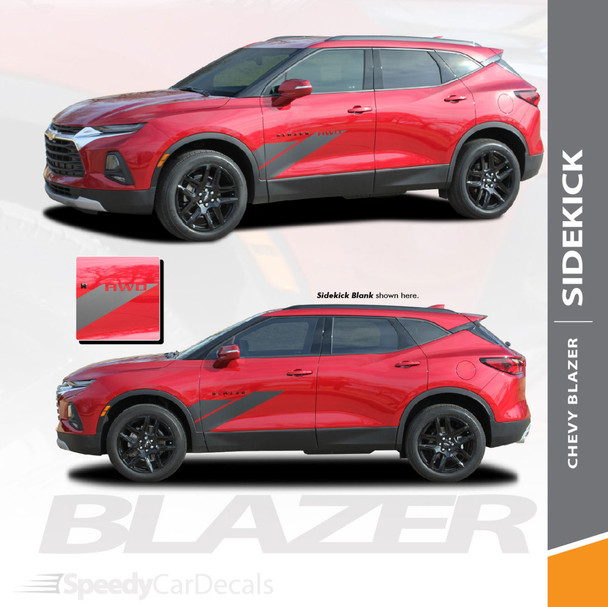 Chevy Blazer Side Stripes Decals SIDEKICK Vinyl Graphic Kits 2019-2026 Premium Auto Striping Vinyl (SCD-6819)