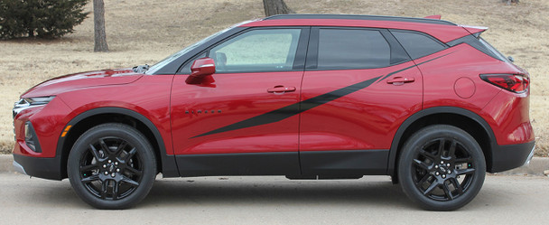 Profile View of FLASHPOINT SIDE KIT | 2019-2026 Chevy Blazer Body Stripes