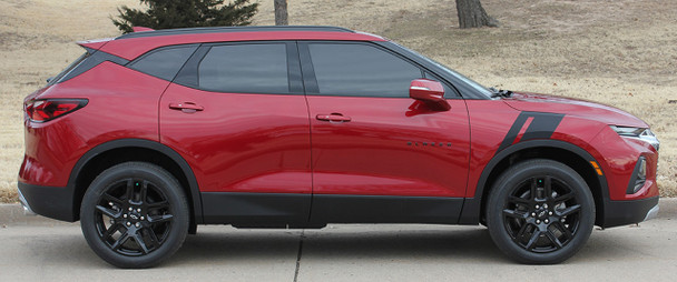 Profile angle of TORCH HASHMARK | 2019-2026 Chevy Blazer Fender Stripes