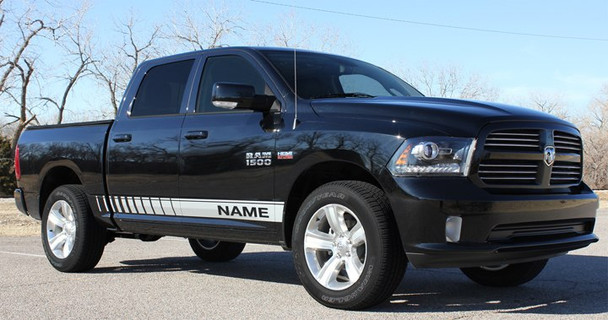 2017 Ram Truck Stripes RAM ROCKER STROBE 2009-2018 (2019-2021 2022 2023 Ram Classic) Premium Vinyl