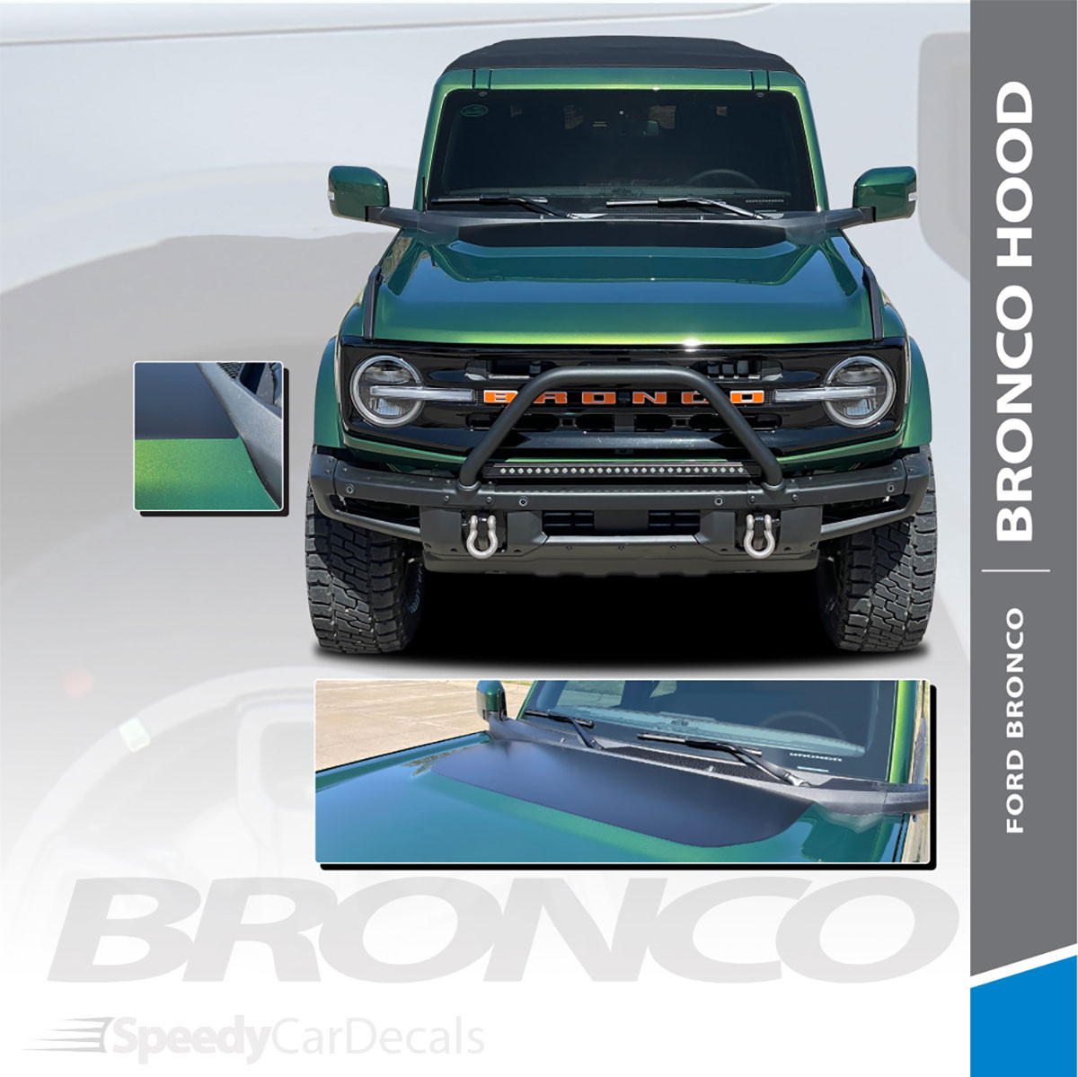 NEW Ford Bronco Hood Stripes BRONCO HOOD 2021 and up All Models NEW Ford Bronco Hood Stripes BRONCO HOOD 2021 and up All Models