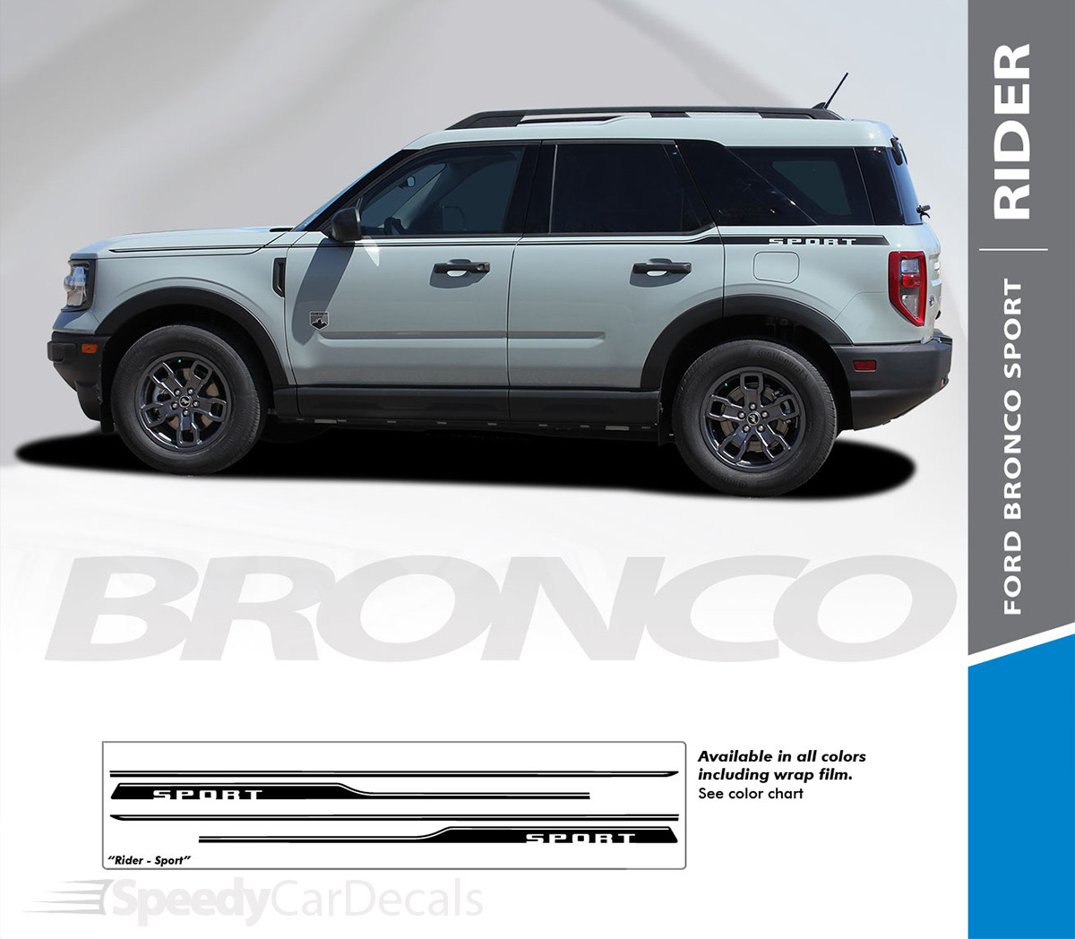 NEW 2021 Ford Bronco Stripes RIDER SIDE 2021 and up All Models