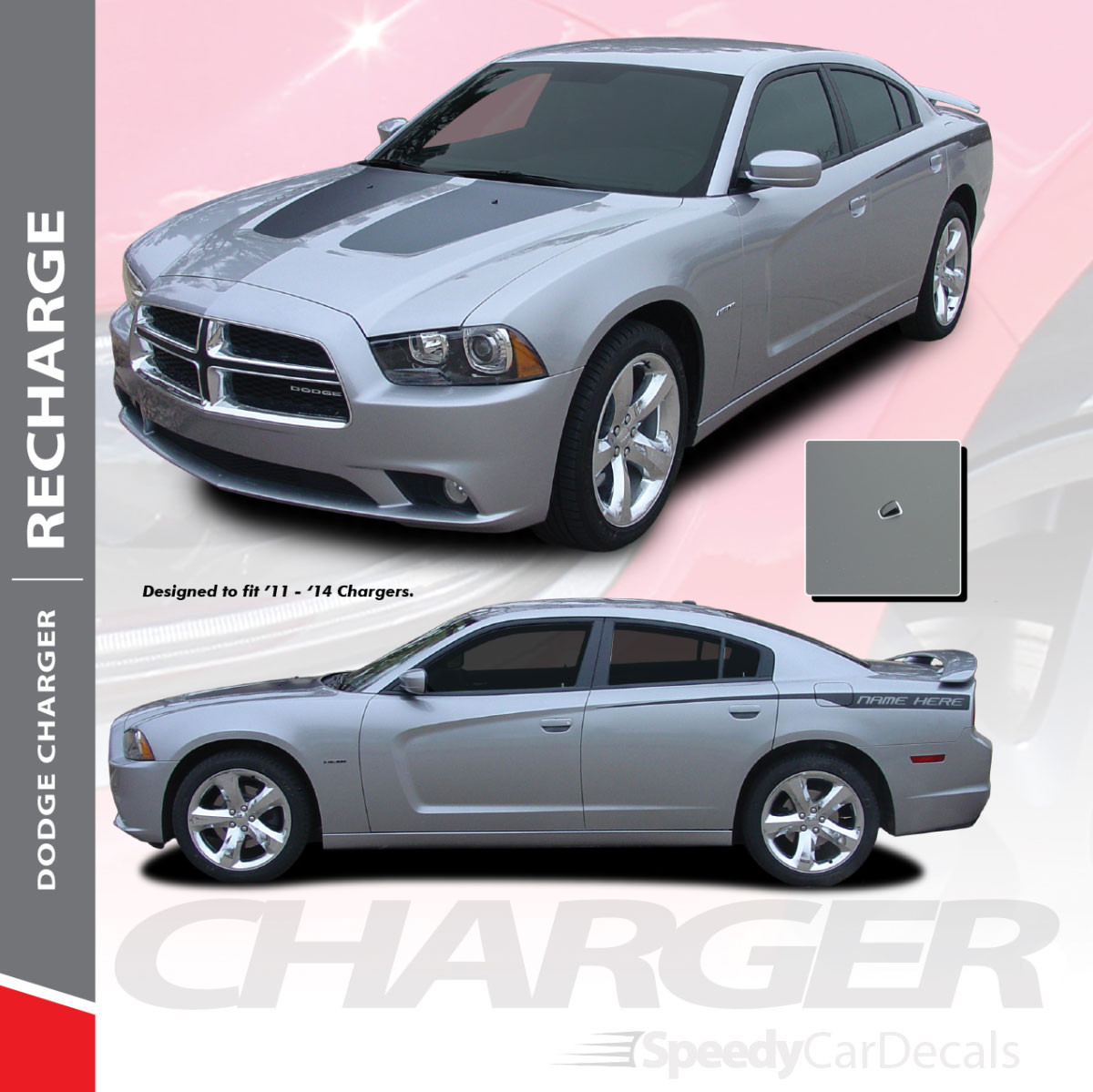 RECHARGE | 2011-2014 Dodge Charger RT With Stripes RECHARGE | 2011-2014 Dodge Charger RT With Stripes