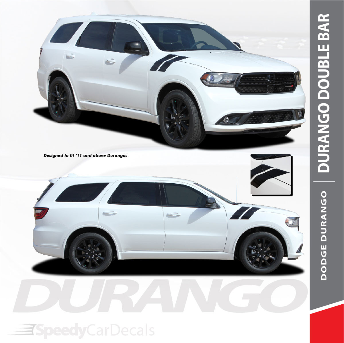 2011-2020 Dodge Durango DOUBLE BAR Stripes