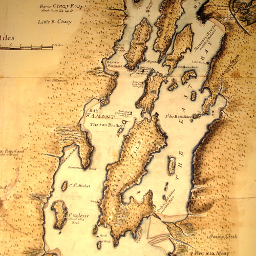1765 Lake Champlain Map