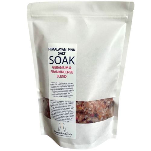 Geranium and Frankincense Himalayan Pink Salt Bath Soak