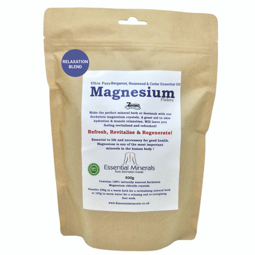 Magnesium Flakes , Ultra Pure Magnesium Chloride Flakes Harvested from Zechstein Seabed with Essential Oil