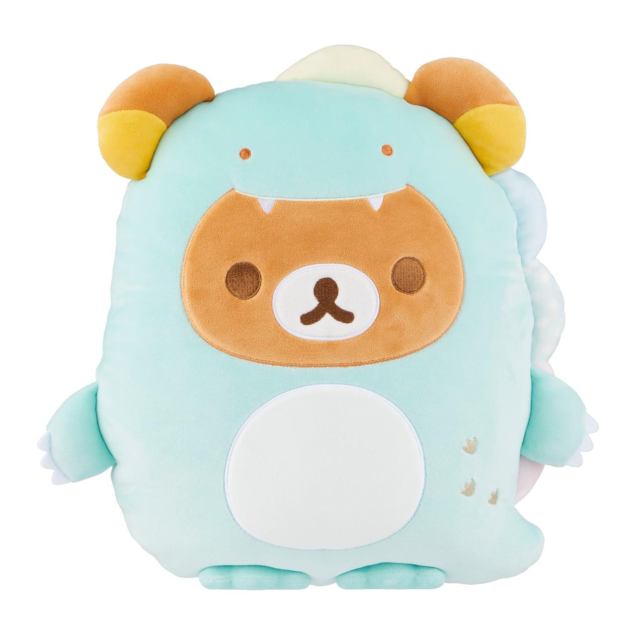 San-x Rilakkuma Dino Flat Mochi Series Plush - Amiko Kawaii Goods