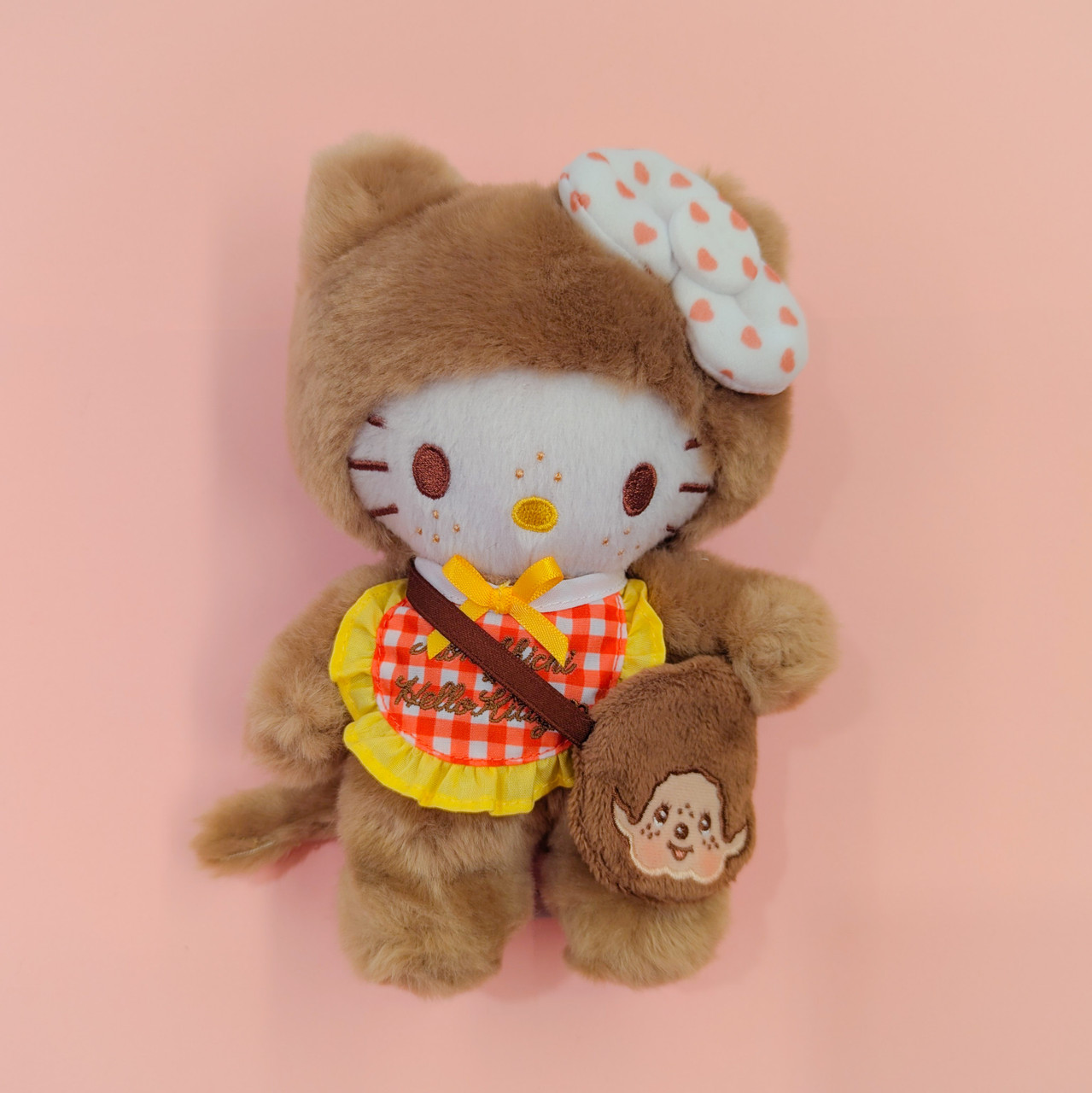Monchhichi x Hello Kitty: Hello Kitty Gingham - Amiko Kawaii Goods