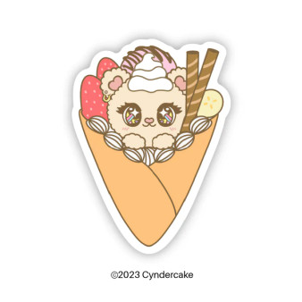 Cyndercake Sweet Crepe Dessert Vivi-Bear Vinyl Sticker
