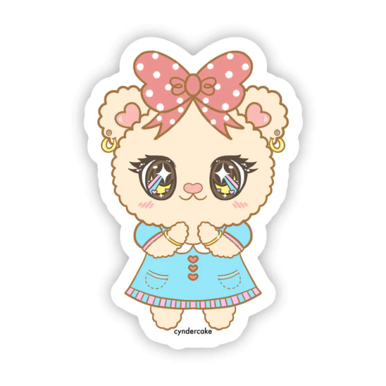 Cyndercake Vivi Bear Sticker (Standard Design)