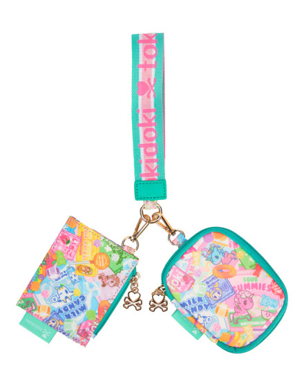 トゥイーティー アクセサリーホルダー RAKUDO tokidoki Candy Craze Two Pouch Wristlet - Amiko Kawaii Goods