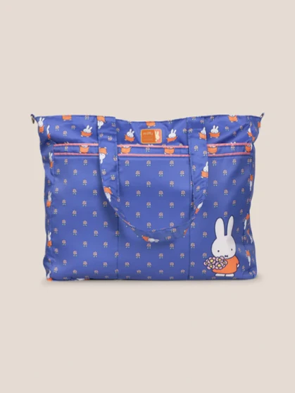 Miffy x JuJuBe Flower Fields Super Be Large Diaper Bag Duffel - Blue & Orange