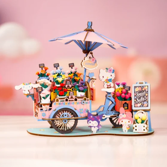 Hands Craft Hello Kitty and Friends Flower Cart