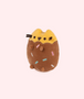 Pusheen Chocolate Dipped Cookie Squisheen