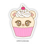 Cyndercake Cupcake Vivi-Bear (Cherry)Vinyl Sticker