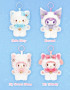 Sanrio Characters Shining Meow Plush Keychains Blind Box (Random)