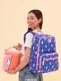 Miffy x JuJuBe Flower Fields Zealous Diaper Bag Backpack - Blue & Orange