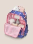 Miffy x JuJuBe Flower Fields Zealous Diaper Bag Backpack - Blue & Orange