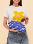 JuJuBe x Miffy Flower Fields Be Dapper Toiletry Cosmetic Pouch - Blue & Orange