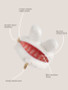 JuJuBe x Miffy Flower Fields Plush Mini Pouch - White