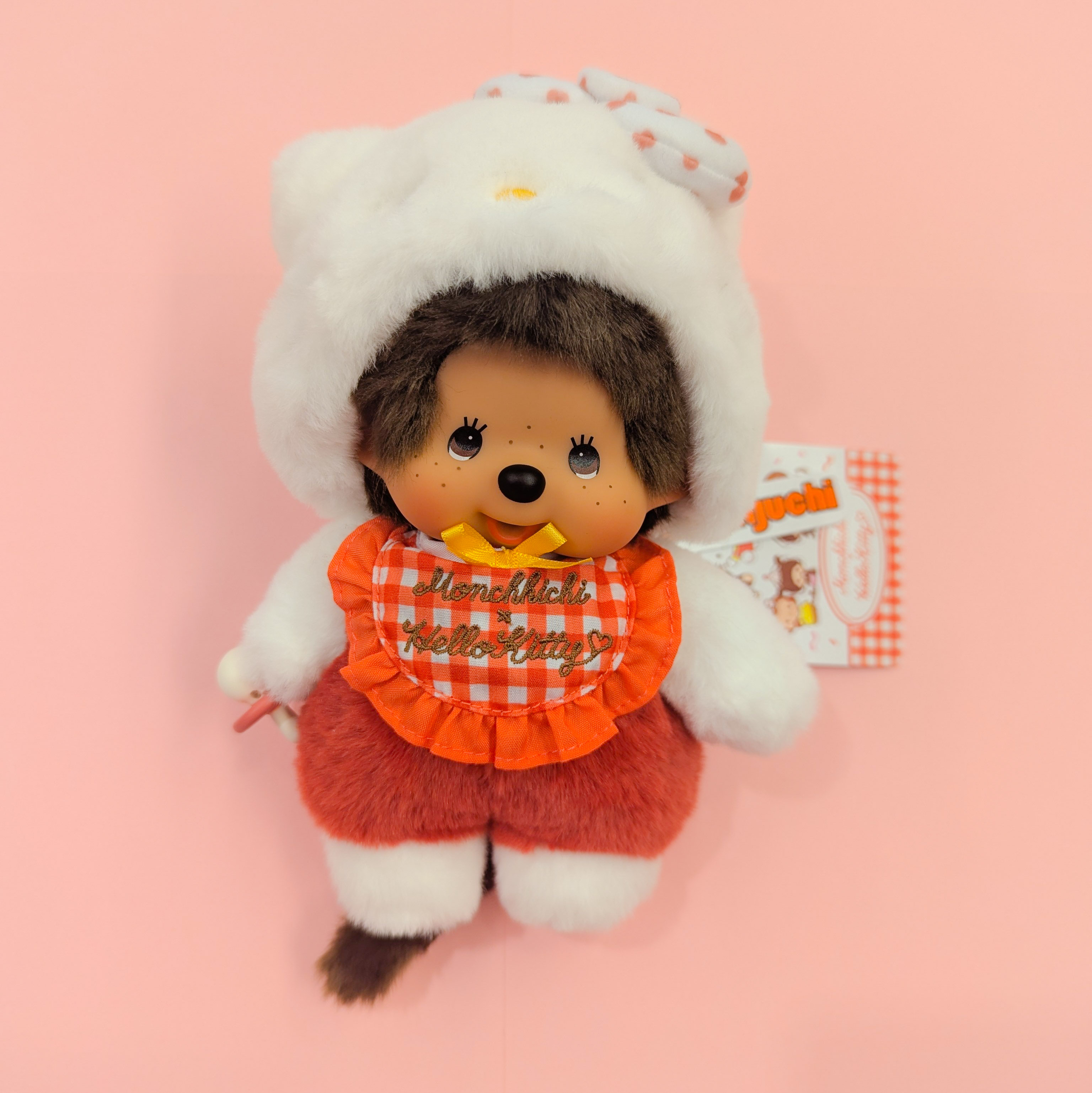 Monchhichi x Hello Kitty: Monchhichi Gingham - Amiko Kawaii Goods