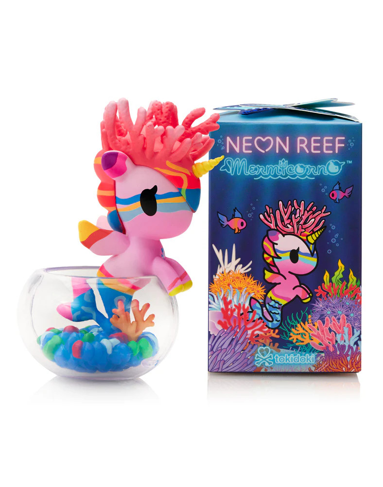 tokidoki Neon Reef Mermicorno Blind Box (Random) - Amiko Kawaii Goods