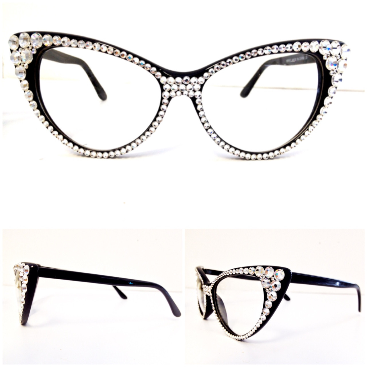 Wendy williams rhinestone discount cat eye glasses