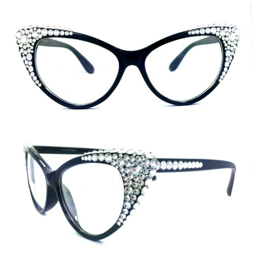 Optical Crystal Cateye Apex Prescription Eyewear - Divalicious Eyewear