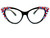 Crystal Cateye Reading Glasses: Red, White, and Blue!