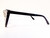 Optical CRYSTAL Cat Eye Glasses - Clear on Black Frame