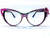 Optical CRYSTAL Cateye Glasses - Pink Ribbon