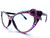 Optical CRYSTAL Cateye Glasses - Pink Ribbon