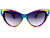 Optical CRYSTAL Cat Eye Polarized SUN Glasses - Skittles