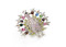 Pink Crystal Peacock Ring